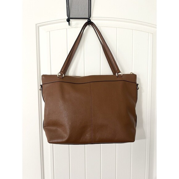 Coach Tyler Brown Pebbled Leather Tote Bag Purse Style #F54687 *READ - Picture 2 of 10